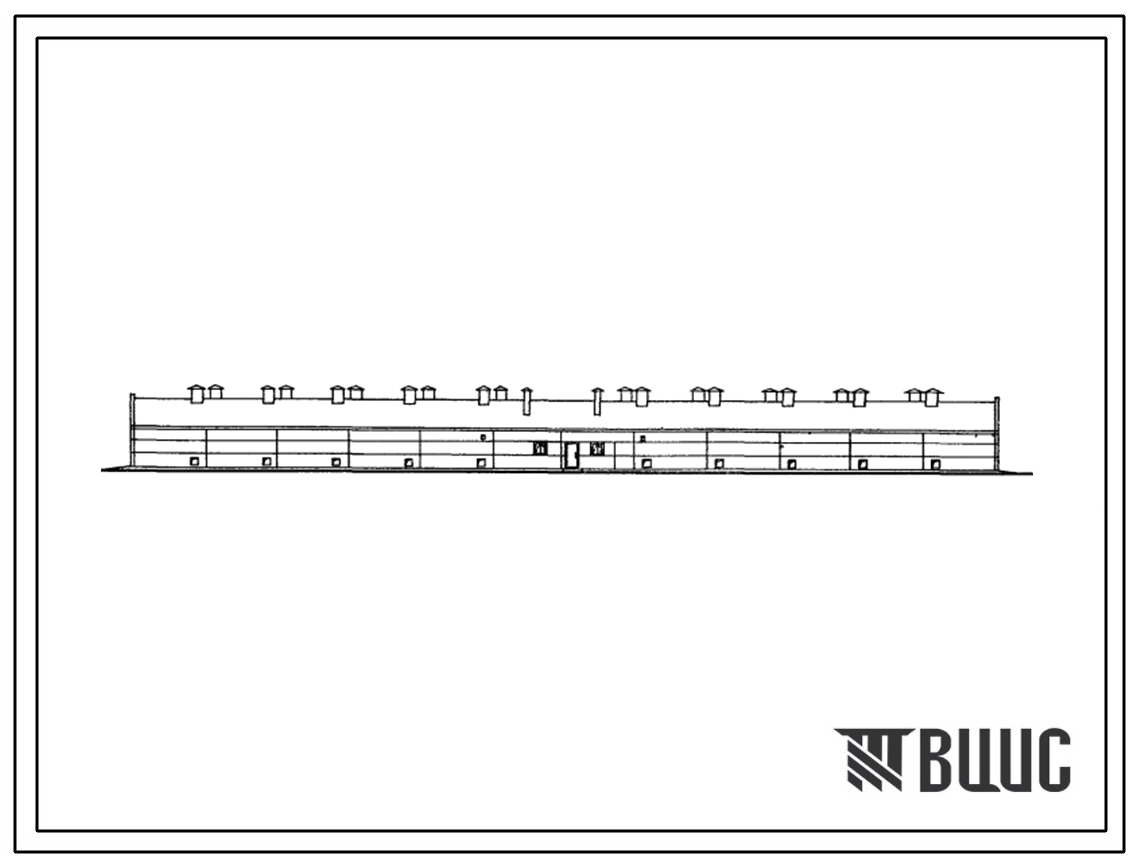 Типовой проект 805-200 Птичник для выращивания 42тыс. молодняка кур от 1 до 140 дней в клеточных батареях. Стены из керамзитобетонных панелей.