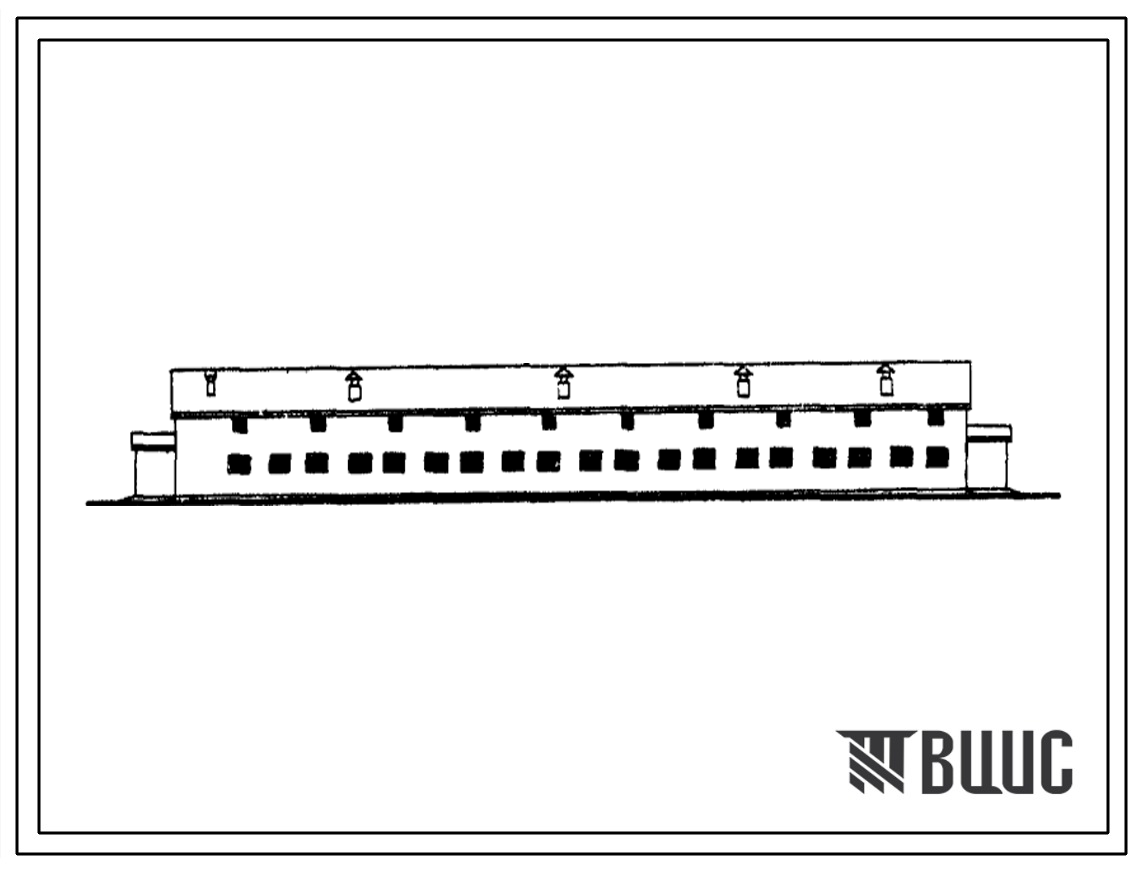 Типовой проект 801-185 Телятник на 216 мест до 6-ти месячного возраста (для племенной фермы на 400 коров). Для строительства в районах с расчетной наружной температурой -20, -30 и -40 0С.