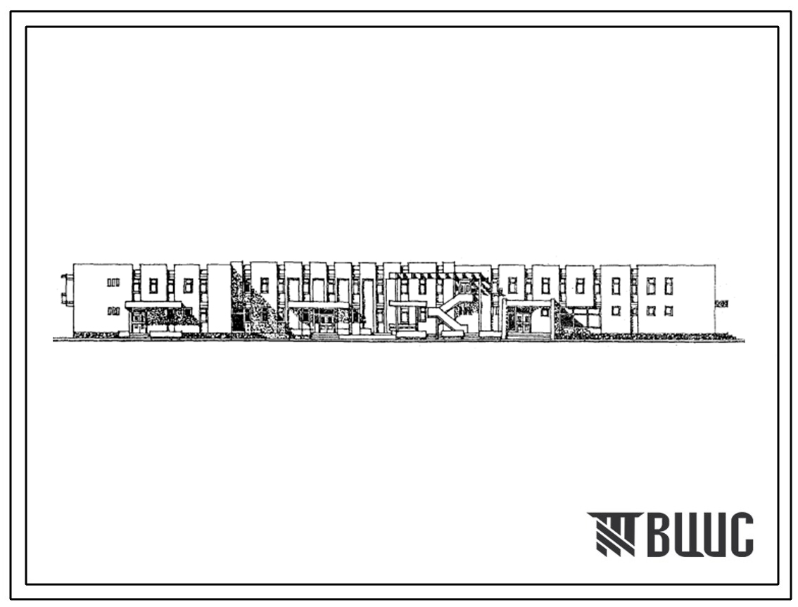 Типовой проект 274-31-85с.84 Общественный центр поселка. Для строительства в 4 климатическом районе сейсмичностью 7, 8, 9 баллов