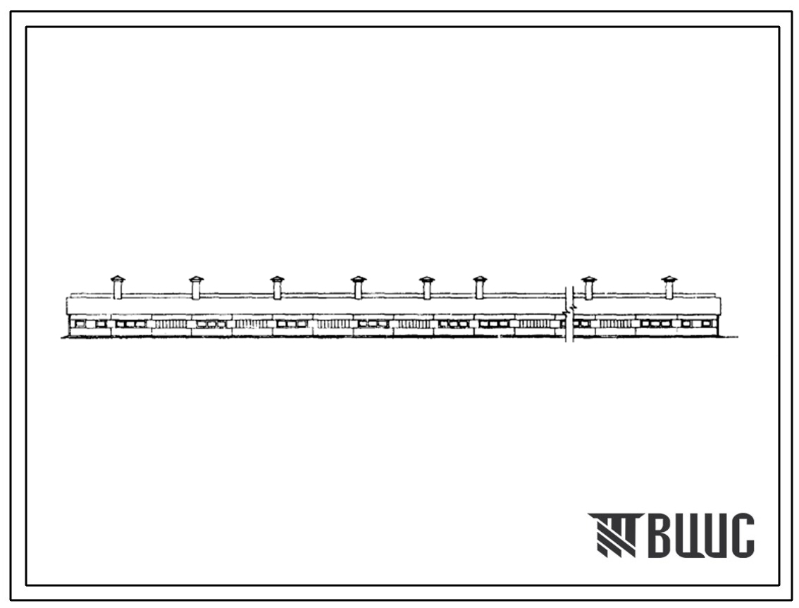 Типовой проект 801-467с Здание на 500 голов молодняка крупного рогатого скота привязного содержания.