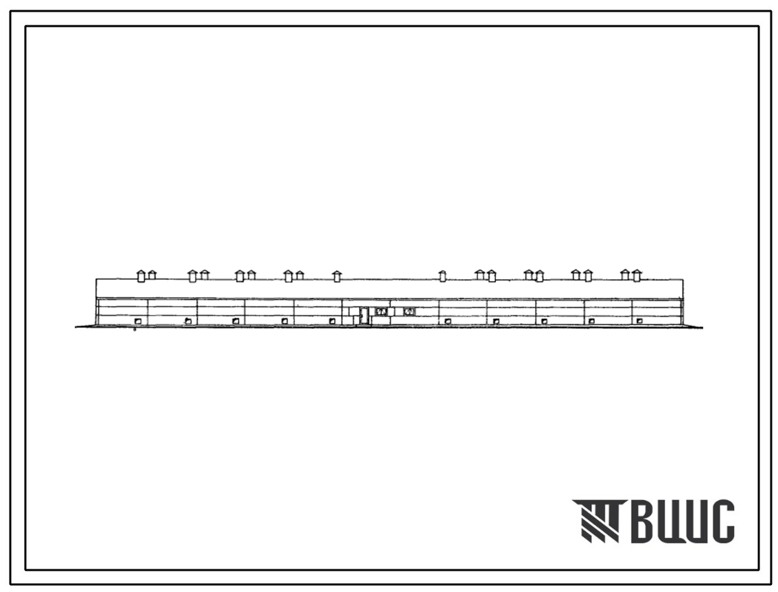 Типовой проект 805-199 Птичник клеточного содержания на 30 тыс. кур-несушек. Стены из керамзитобетонных панелей.