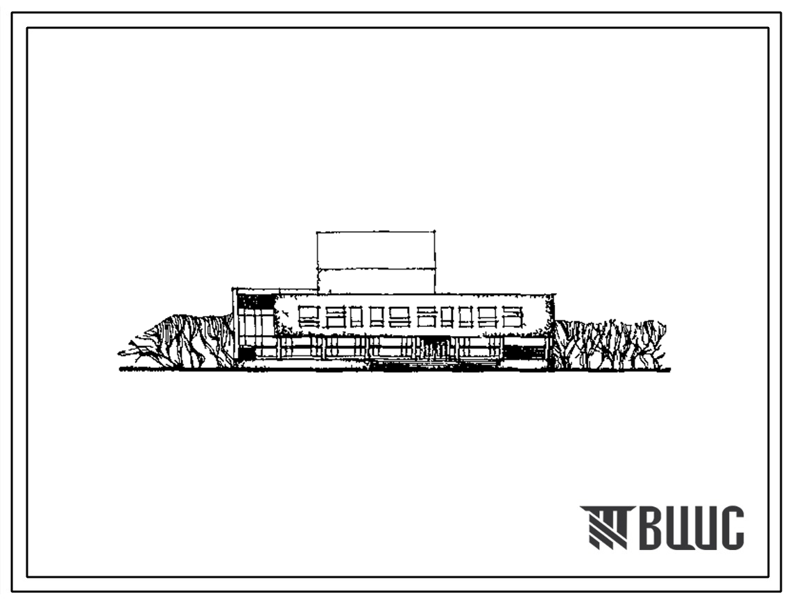 Типовой проект 264-12-120 Сельский дом культуры со зрительным залом на 500 мест
