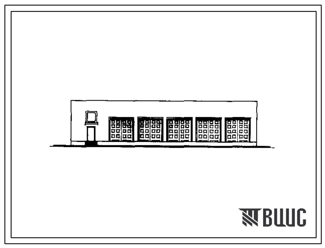 Типовой проект 224-9-181пв.83 Учебный гараж на 5 автомобилей межшкольного учебно-производственного комбината (стены кирпичные) на 10 групп (300 мест)