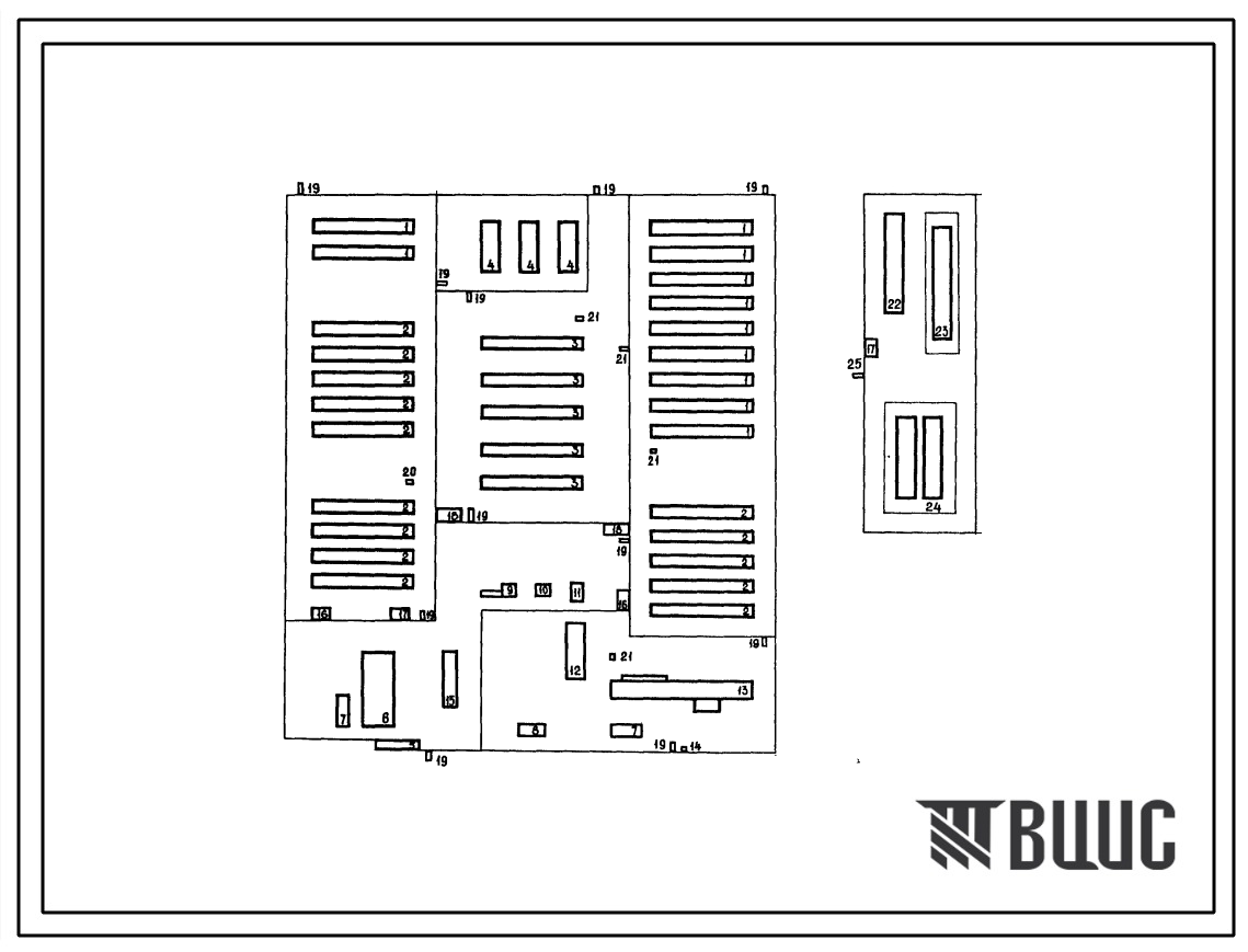 Типовой проект 805-01-39.86 Птицефабрика на 250 тыс. индюшат в год с содержанием в клеточных батареях