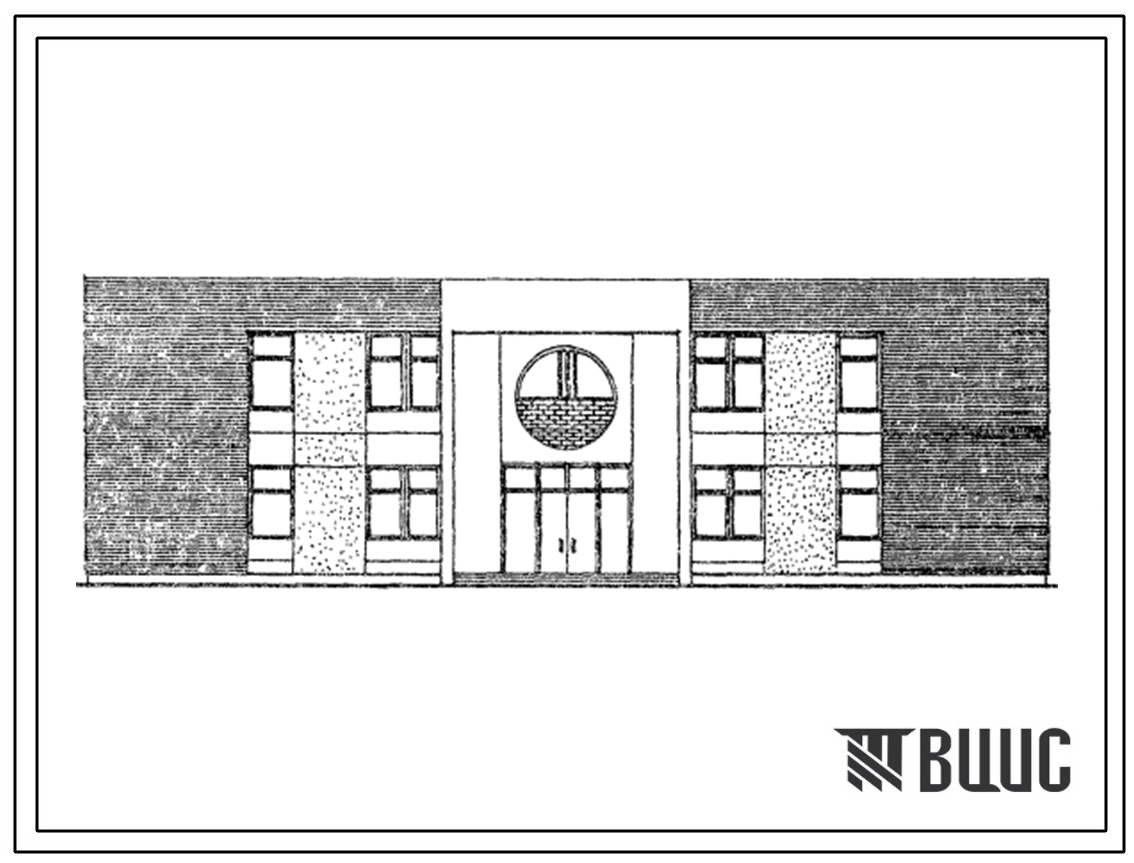 Типовой проект 264-21-46с.13.86 Административное здание тип 2 (стены кирпичные). Для Киргизской ССР