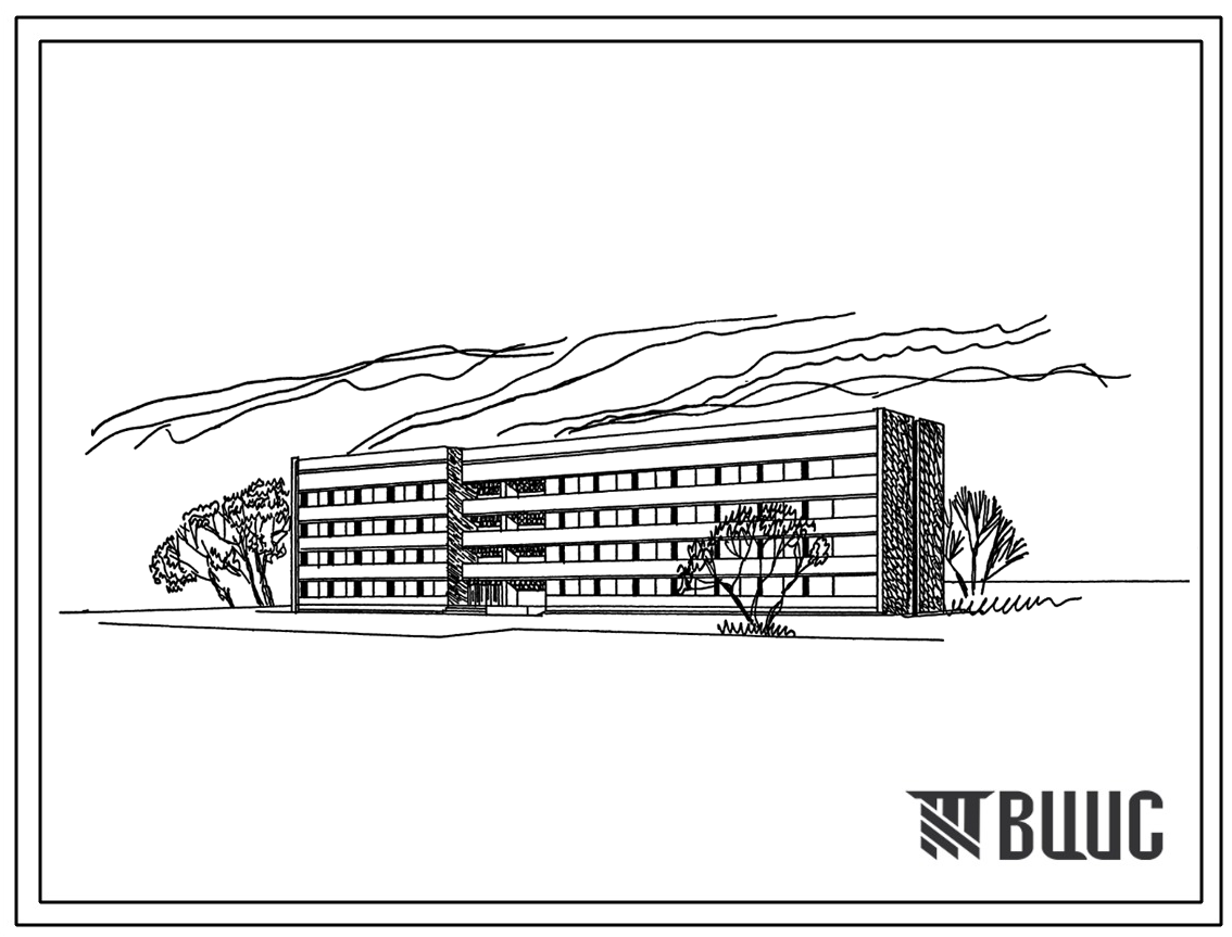 Типовой проект 164-80-54 Общежитие на 200 мест для профтехучилищ