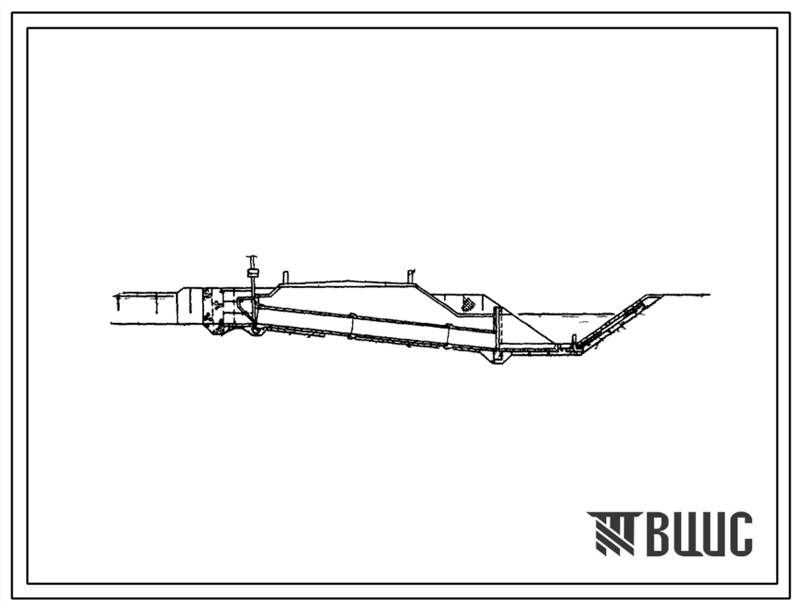 Типовой проект 820-197 Регуляторы-переезды устьевые трубчатые на осушительных системах с расходом воды до 5 м?/с.