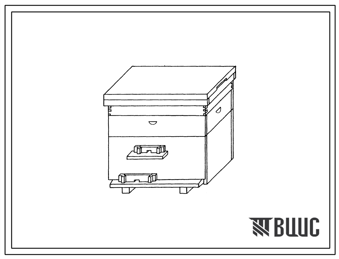 Типовой проект 808-5-12 Улей-лежак на 16 рамок