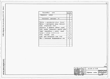 Состав альбома. Типовой проект 801-01-71.86Альбом 2 Схема генерального плана