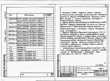 Состав альбома. Типовой проект 801-5-26.85Альбом 2 Чертежи строительных изделий