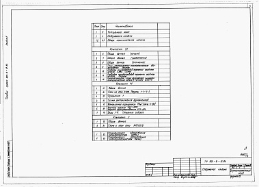 Состав альбома. Типовой проект 801-9-12.84Альбом 2 Общая пояснительная записка. Технология производства. Архитектурно-строительные решения. Электротехническая часть. Спецификации оборудования (вариант 2 - с монолитными бетонными стенами) 