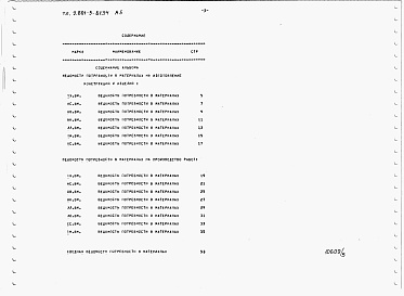 Состав альбома. Типовой проект У.801-5-81.94Альбом 5 Ведомости потребности в материалах.     