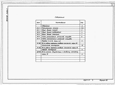 Состав фльбома. Типовой проект 815-61.87Альбом 1 Пояснительная записка. Архитектурно-строительные решения. Ведомости потребности в материалах