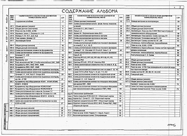 Состав альбома. Типовой проект У.402-29-2.96Альбом 2 Архитектурные решения. Конструкции железобетонные. Конструкции металлические. Строительные изделия. Газоснабжение. Отопление и вентиляция. Внутренние аодопровод и канализация. Автоматическое пожаротушение