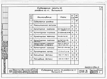 Состав фльбома. Типовой проект 221-1-407.83Раздел 10.1-1  Наружные стеновые панели (выпуски 1, 2, 3)