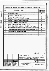 Состав фльбома. Типовой проект 231-1-130.85Альбом 11 Проектная документация по переводу помещений подвала на режим ПРУ     