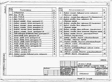 Состав фльбома. Типовой проект 413-1-69.88Альбом 3 Строительные изделия     