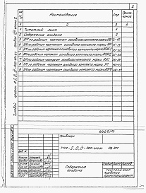 Состав фльбома. Типовой проект А-II,III,IV-900-404.87Альбом 8 Ведомости потребности в материалах. Часть 2