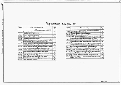 Состав фльбома. Типовой проект 411-02-148Альбом 6 Электрооборудование, КИП и автоматика.     