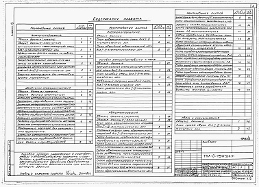 Состав альбома. Типовой проект А-IV-750-506.91Альбом 3 Электроснабжение. Дизельная электростанция. Электрическое освещение. Силовое электрооборудование. Автоматизация. Связь и сигнализация    