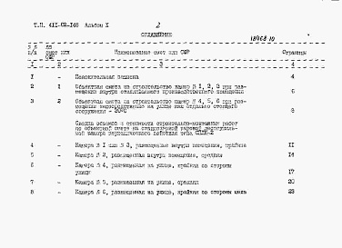 Состав фльбома. Типовой проект 411-02-148Альбом 10 Сметная документация.     