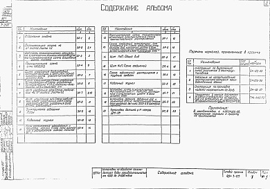 Состав фльбома. Типовой проект 901-3-62Альбом 4 Электротехическая часть