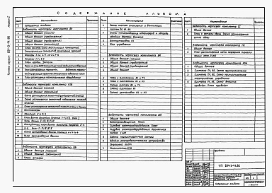 Состав фльбома. Типовой проект 294-3-41.86Альбом 1 Архитектурно-строительная и техническая части, санитарно-техническая и электехническая части, связь и сигнализация, автоматизация сантехустройств.    