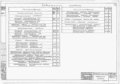 Состав альбома. Типовой проект 901-6-28Альбом 7 Электротехническая часть