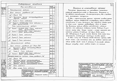 Состав альбома. Типовой проект 901-6-28Альбом 8 Задание заводу-изготовителю на комплектные электротехнические устройства