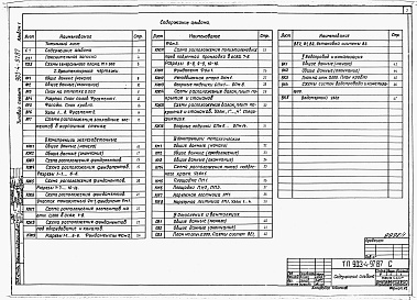 Состав альбома. Типовой проект 903-4-97.87Альбом 1 Пояснительная записка. Архитектурно-строительные и санитарно-технические решения