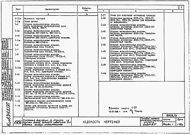 Состав альбома. Типовой проект 185-000-154Альбом 3 Применен из тп 67-015/75.1, 67-016/75.1, 67-017/75.1