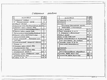 Состав альбома. Типовой проект 901-07-12.84Альбом 3 Технологическая и санитарно- техническая части, нестандартизированное оборудование. Вариант обеззараживания сточных вод.     