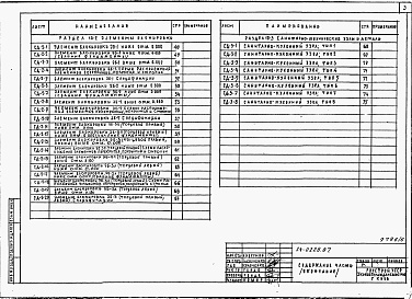 Состав фльбома. Типовой проект 114-24-227.87Альбом 6 Примененный из ТП 24-0228.87 Часть 10 Монтажные узлы и детали