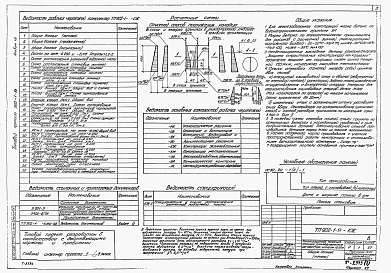 Состав фльбома. Типовой проект 902-1-54Альбом 8 Архитектурно-строительные решения (глубина заложения подводящего коллектора 7,0 м). Подземная часть (вариант из сборного железобетона).     