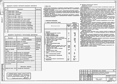 Состав альбома. Типовой проект 409-015-135.93Альбом 1 Технологические чертежи