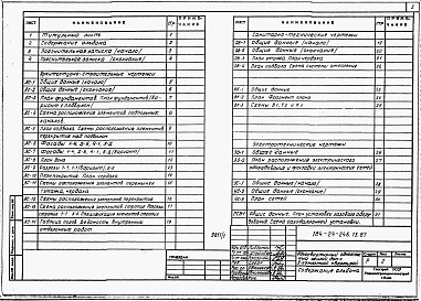 Состав фльбома. Типовой проект 184-24-246.13.87Альбом 1 Архитектурно-строительная, санитарно-техническая и электротехническая части