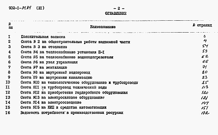 Состав фльбома. Типовой проект 902-1-87.84Альбом 11 Сметы. Общая часть (из тп 902-1-84.84)