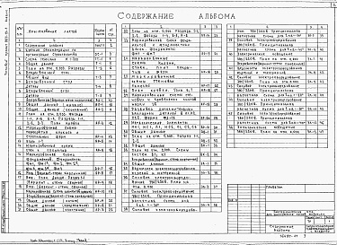 Состав альбома. Типовой проект 807-19-1Альбом 1 Пояснительная записка и чертежи.          