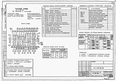 Состав фльбома. Типовой проект 211-1-247.83Альбом 3 Отопление и вентиляция