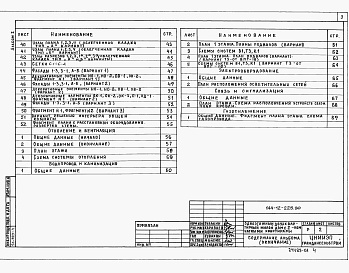 Состав альбома. Типовой проект 144-12-225.90Альбом 1 Архитектурно-строительные решения. Отопление и вентиляция. Водопровод и канализация. Электрооборудования. Связь и сигнализация. Газоснабжение