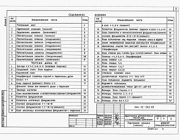 Состав альбома. Типовой проект 144-12-243.92Альбом 1 Пояснительная записка. Архитектурно-строительные решения. Отопление и вентиляция. Внутренние водопровод и канализация. Электроснабжение. Связь и сигнализация. Газоснабжение