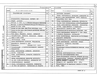 Состав фльбома. Типовой проект 174-216-32.89Альбом 1 Архитектурно-строительные чертежи, чертежи инженерного оборудования