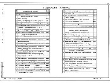 Состав альбома. Типовой проект 902-9-11Альбом 4 Электротехническая часть, связь и сигнализация     