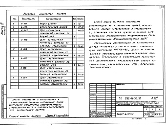 Состав альбома. Типовой проект 292-8-33.91Альбом 3 Часть 1 Отопление и вентиляция. Внутренние водопровод и канализация. Электрооборудование. Автоматизация отопительных и вентиляционных систем. Связь и сигнализация. Пожарная сигнализация     