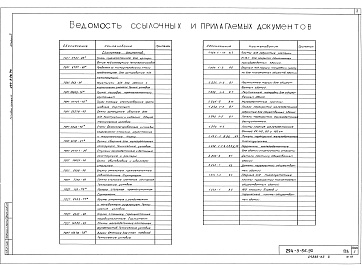 Состав фльбома. Типовой проект 294-3-56.90Альбом 2 Пояснительная записка. Конструкции железобетонные. Конструкции металлические     