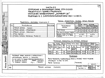 Состав альбома. Типовой проект 96-036.2Альбом 1 Часть 01 Архитектурно-строительные чертежи ниже отм.0.000. Часть 02 Отопление и вентиляция ниже отм.0.000. Часть 03 Водоснабжение и канализация ниже отм.0.000