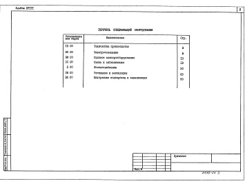 Состав фльбома. Типовой проект 810-1-13.86Альбом 18 Производственно-вспомогательные и бытовые помещения. Спецификация оборудования