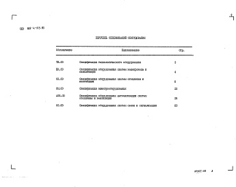 Состав альбома. Типовой проект 801-4-175.87Альбом 3 Спецификации оборудования     