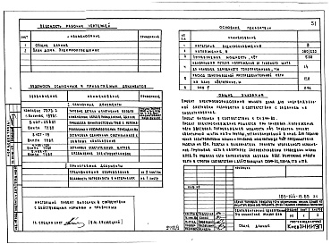 Состав альбома. Типовой проект 183-144-13.85Альбом 1 Архитектурно-строительные, санитарно-технические и электротехнические чертежи