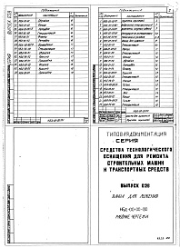 Состав альбома. Шифр 11.80-ТНО СредстваВыпуск 028 Ванна для лужения НДБ-00-00-00